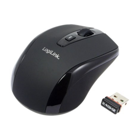 Logilink | 2.4GH wireless mini mouse with autolink | Maus optisch Funk 2.4 GHz | wireless | Black